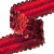 Тесьма с пайетками 3, шир. 30 мм/уп. 25+/-1 м, цвет красный - купить в Междуреченске. Цена: 1 087.39 руб.
