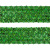 Тесьма с пайетками D4, шир. 35 мм/уп. 25+/-1 м, цвет зелёный - купить в Междуреченске. Цена: 1 308.30 руб.
