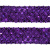 Тесьма с пайетками 12, шир. 35 мм/уп. 25+/-1 м, цвет фиолет - купить в Междуреченске. Цена: 1 308.30 руб.