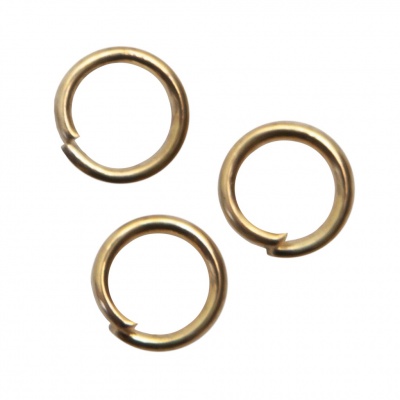 Кольцо  соединительное для бижутерии 5 мм, цв.-золото - купить в Междуреченске. Цена: 0.44 руб.