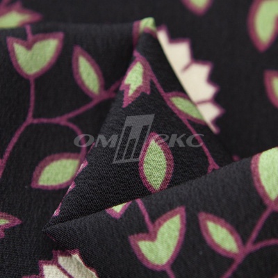 Плательная ткань "Фламенко" 10.1, 80 гр/м2, шир.150 см, принт растительный - купить в Междуреченске. Цена 241.49 руб.