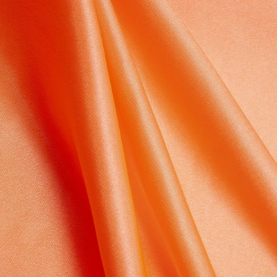 Поли креп-сатин 16-1543, 120 гр/м2, шир.150см, цвет персик - купить в Междуреченске. Цена 155.57 руб.