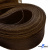 Регилиновая лента, шир.80мм, (уп.25 ярд), цв.- коричневый - купить в Междуреченске. Цена: 648.89 руб.
