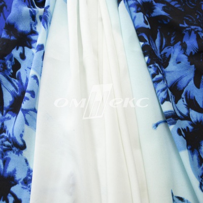 Плательная ткань "Фламенко" 19.1, 80 гр/м2, шир.150 см, принт растительный - купить в Междуреченске. Цена 241.49 руб.