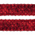 Тесьма с пайетками 3, шир. 35 мм/уп. 25+/-1 м, цвет красный - купить в Междуреченске. Цена: 1 308.30 руб.