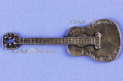 Декоративный элемент для творчества из металла "Гитара"  - купить в Междуреченске. Цена: 19.99 руб.