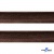 Кант атласный 074, шир. 12 мм (в упак. 65,8 м), цвет коричневый - купить в Междуреченске. Цена: 237.16 руб.