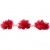 Тесьма плетеная "Рюш", упак. 9,14 м, цвет красный - купить в Междуреченске. Цена: 46.82 руб.