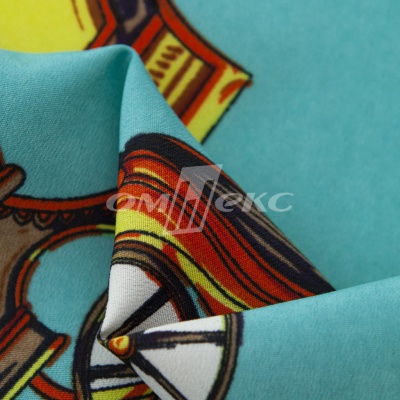 Плательная ткань "Фламенко" 16.2, 80 гр/м2, шир.150 см, принт этнический - купить в Междуреченске. Цена 241.49 руб.