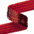 Тесьма с пайетками 3, шир. 20 мм/уп. 25+/-1 м, цвет красный - купить в Междуреченске. Цена: 778.19 руб.