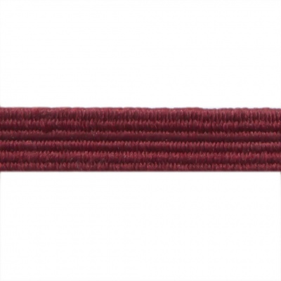 Резиновые нити с текстильным покрытием, шир. 6 мм ( упак.30 м/уп), цв.- 88-бордо - купить в Междуреченске. Цена: 155.22 руб.
