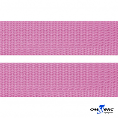 Розовый- цв.513-Текстильная лента-стропа 550 гр/м2 ,100% пэ шир.30 мм (боб.50+/-1 м) - купить в Междуреченске. Цена: 475.36 руб.