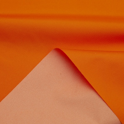 Поли понж (Дюспо) 17-1350, PU/WR, 65 гр/м2, шир.150см, цвет оранжевый - купить в Междуреченске. Цена 82.93 руб.