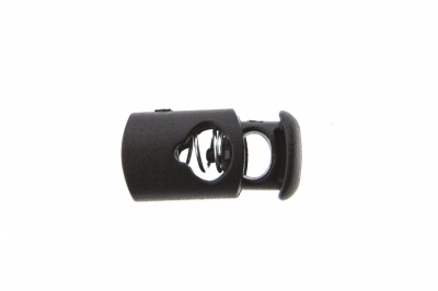 8021 Фиксатор пластиковый "Цилиндр", 20х10 мм, цвет чёрный - купить в Междуреченске. Цена: 1.31 руб.