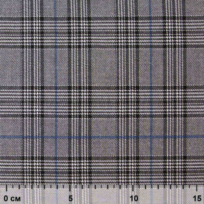 Ткань костюмная "Клер" 80% P, 16% R, 4% S, 200 г/м2, шир.150 см,#3 цв-серый/синий - купить в Междуреченске. Цена 412.02 руб.