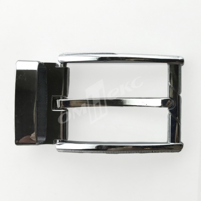 Пряжка металлическая для мужского ремня 845005А#2 (шир.ремня 40 мм), цв.-никель - купить в Междуреченске. Цена: 110.29 руб.