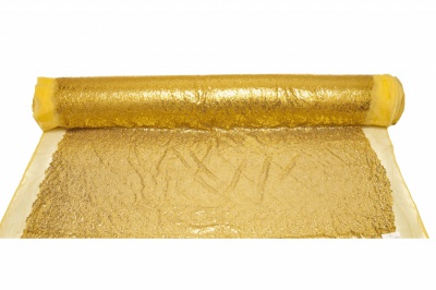 Сетка с пайетками №6, 188 гр/м2, шир.130см, цвет золото - купить в Междуреченске. Цена 371.02 руб.