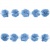 Тесьма плетеная "Рюш", упак. 9,14 м, цвет голубой - купить в Междуреченске. Цена: 45.87 руб.