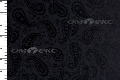 Ткань подкладочная жаккард Р14098, чёрный, 85 г/м2, шир. 150 см, 230T - купить в Междуреченске. Цена 166.45 руб.