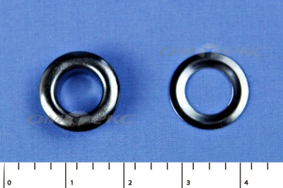 Люверсы металлические, блочка/кольцо, №5 (8 мм) упак.1000 шт- цв.никель - купить в Междуреченске. Цена: 392 руб.