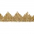 Тесьма металлизированная 0384-0240, шир. 40 мм/уп. 25+/-1 м, цвет золото - купить в Междуреченске. Цена: 490.74 руб.