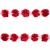 Тесьма плетеная "Рюш", упак. 9,14 м, цвет красный - купить в Междуреченске. Цена: 46.82 руб.