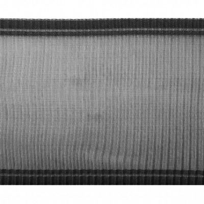 Лента капроновая "Гофре", шир. 110 мм/уп. 50 м, цвет чёрный - купить в Междуреченске. Цена: 24.99 руб.