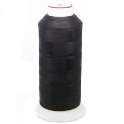 Нитки текстурированные некручёные, намот. 5 000 м, цвет чёрный - купить в Междуреченске. Цена: 70.43 руб.