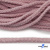 Шнур плетеный d-6 мм круглый, 70% хлопок 30% полиэстер, уп.90+/-1 м, цв.1087-розовый - купить в Междуреченске. Цена: 588 руб.