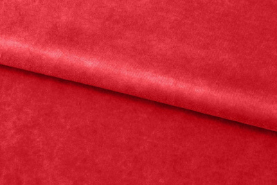 Бархат стрейч, 240 гр/м2, шир.160см, (2,4 м/кг), цвет 14/красный - купить в Междуреченске. Цена 886.02 руб.