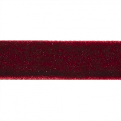Лента бархатная нейлон, шир.12 мм, (упак. 45,7м), цв.240-бордо - купить в Междуреченске. Цена: 396 руб.
