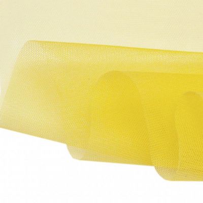 Фатин жесткий 16-68, 22 гр/м2, шир.180см, цвет жёлтый - купить в Междуреченске. Цена 89.29 руб.