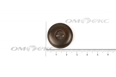 Пуговица деревянная круглая №54 (25мм) - купить в Междуреченске. Цена: 4.12 руб.