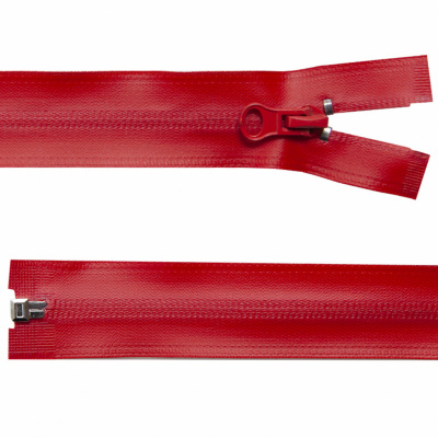 Молния водонепроницаемая PVC Т-7, 60 см, разъемная, цвет (820) красный - купить в Междуреченске. Цена: 49.39 руб.