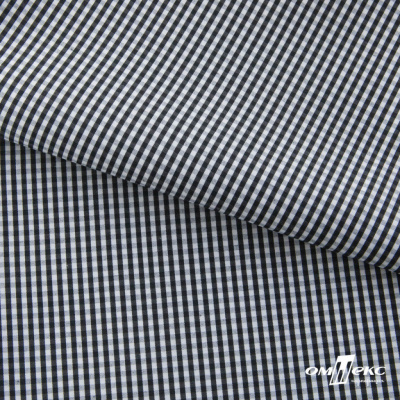 Ткань сорочечная Клетка Виши, 115 г/м2, 58% пэ,42% хл, шир.150 см, цв.6-черный, (арт.111) - купить в Междуреченске. Цена 306.69 руб.