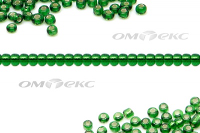 Бисер (SL) 11/0 ( упак.100 гр) цв.27В - зелёный - купить в Междуреченске. Цена: 53.34 руб.