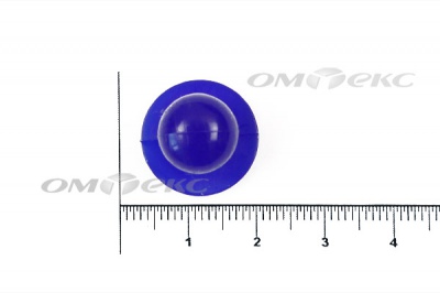 Пуговица поварская "Пукля", 10 мм, цвет синий - купить в Междуреченске. Цена: 5.66 руб.