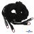 Шнурки #106-01, плоские 130 см, декор.наконечник, цв.чёрный - купить в Междуреченске. Цена: 43.98 руб.