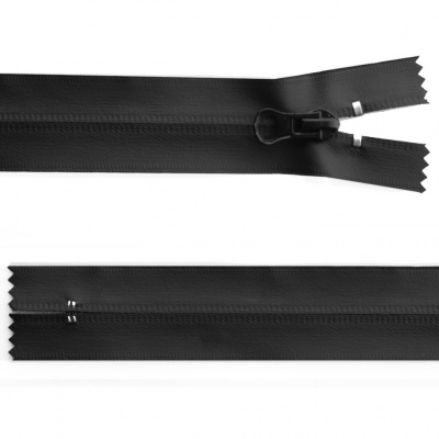 Молния водонепроницаемая PVC Т-7, 20 см, неразъемная, цвет чёрный - купить в Междуреченске. Цена: 21.56 руб.