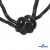 Шнурки #3-10, круглые с наполнителем 130 см, светоотражающие, цв.-чёрный - купить в Междуреченске. Цена: 75.38 руб.