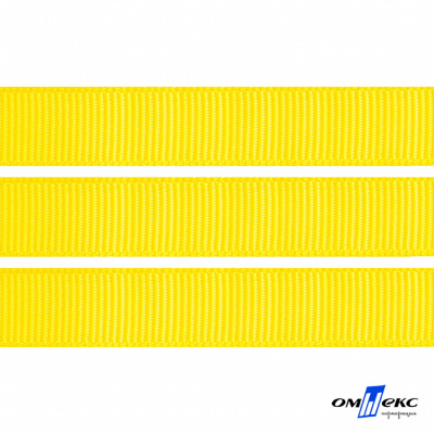 Репсовая лента 020, шир. 12 мм/уп. 50+/-1 м, цвет жёлтый - купить в Междуреченске. Цена: 153.60 руб.