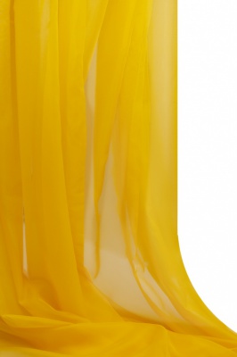Портьерный капрон 13-0858, 47 гр/м2, шир.300см, цвет 21/жёлтый - купить в Междуреченске. Цена 137.27 руб.