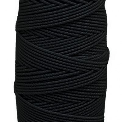 Нитка - резинка Спандекс 25 м (уп-10шт)-чёрные - купить в Междуреченске. Цена: 36.02 руб.