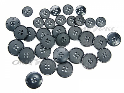 51926/15 мм (4 пр) черные пуговицы (брючные) - купить в Междуреченске. Цена: 1.50 руб.