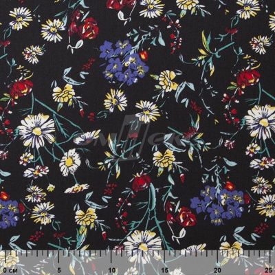 Плательная ткань "Фламенко" 6.2, 80 гр/м2, шир.150 см, принт растительный - купить в Междуреченске. Цена 239.03 руб.