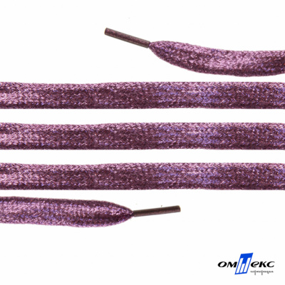 Шнурки #107-01, плоские 130 см, цв.розовый металлик - купить в Междуреченске. Цена: 35.45 руб.