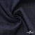 Ткань костюмная "Джинс" с начесом, 320 г/м2, 80% хлопок 20%полиэстер, шир. 160 см, т.синий - купить в Междуреченске. Цена 492.24 руб.