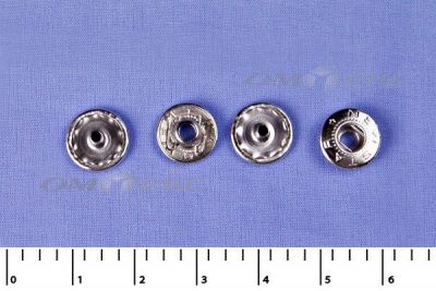 Кнопки металл Ф-12,5 (1440 +/-20 шт) "альфа" никель с рисунком - купить в Междуреченске. Цена: 2 853.69 руб.
