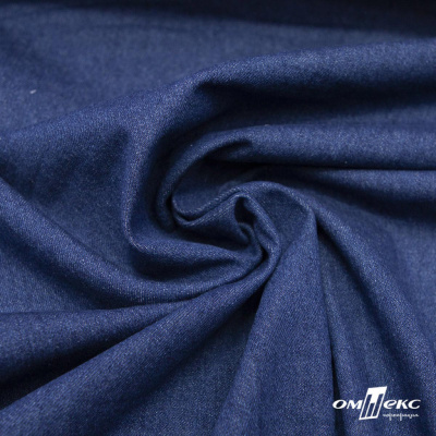 Ткань костюмная "Джинс", 315 г/м2, 100% хлопок, шир. 150 см,   Цв. 7/ Dark blue - купить в Междуреченске. Цена 588 руб.