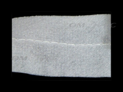 WS7225-прокладочная лента усиленная швом для подгиба 30мм-белая (50м) - купить в Междуреченске. Цена: 16.71 руб.